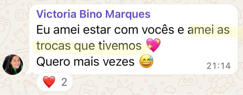 Depoimento de participante da Comu
